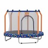 YUHAO Kids Small Toddler Trampoline with Basketball Hoop， Outdoor Toys，55-inch Dark Blue - 4 of 4