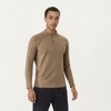 Anna-Kaci Active Men's Long Sleeve Quarter Zip Athletic Top with Mock Neck and Stretch Performance Fabric - 2 of 4