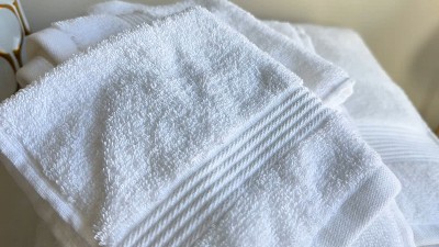 Dark Gray Cotton Hand and Washcloth Set for Kids