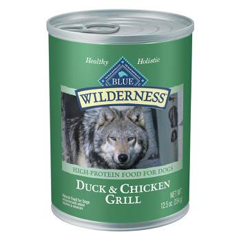 Blue Buffalo Wilderness High Protein Natural Adult Wet Dog Food Duck & Chicken Grill - 12.5oz