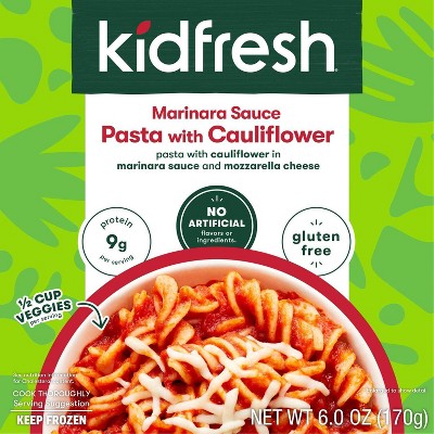 Kidfresh Gluten Free Frozen Cauliflower Pasta and Marinara - 6oz