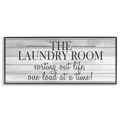 Stupell Industries Laundry Sorting Out Life, 30" x 13"