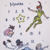NoJo Disney Peter Pan White Let The Adventure Begin Super Soft Photo Op Milestone Baby Blanket - 4 of 4
