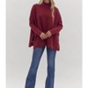 Women's High Neck Eyelet Sweater - entro - 4 of 4