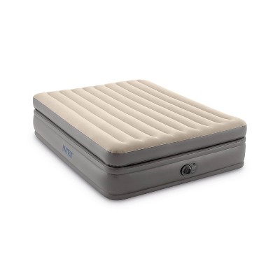 Intex Raised Comfort Pillowtop 20&#34; Queen Air Mattress with Built in Pump