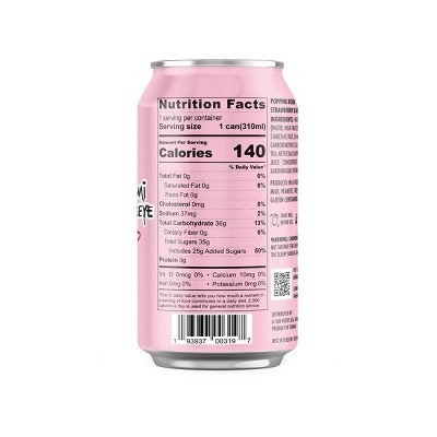 A-Sha Foods Kuromi x Katseye RTD Popping Boba Strawberry - 10.5 fl oz