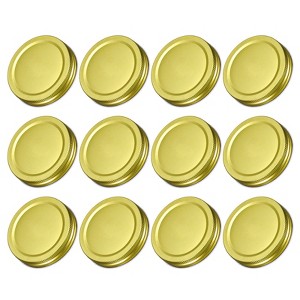 Unique Bargains Regular Leak-Proof Kitchen Storage Mason Jar Lids 50 Pcs - 1 of 4