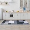 Washable Modern Geometric Rug Non Slip Low Pile Rug Soft Throw Floor Cover Foldable Indoor Carpet for Living Room Bedroom Playroom Nursery - 3 of 4
