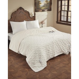 Coucheta Electric Blanket, Thick Tufted Plush Heated Blanket,10 Heat&Time Settings,ETL Certified Machine Washable Heated Throw,Multiple Sizes&Colors - 1 of 4