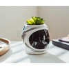 Silver Buffalo NASA Space Helmet 6-Inch Ceramic Planter With Artificial Succulent - 2 of 4