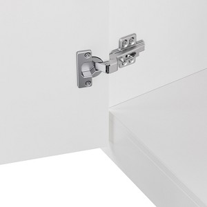 Gulches 67.7" White High Gloss TV Stand with LED Lights - Media Console for 75" TVs, Modern Sideboard with 4 Storage Cabinets & Tempered Glass - 1 of 4