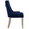 Modway Pose Tufted Performance Velvet Upholstered Dining Chair with Nailhead Trim in Navy - 2 of 4