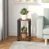 HOMLUX 2/3/4 Tier Plant Stand Flower Pot Shelf Wood Design Display Rack Side Table - 3 of 4