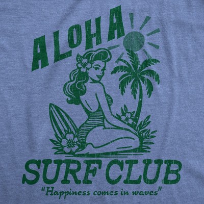 Мужские футболки Crazy Dog T-Shirts, Inc. Mens Funny T Shirts Aloha Surf Club Sarcastic Beach Graphic Novelty Tee For Men - Crazy Dog Men's T Shirt For Summer Vacation Light Blue XL — фото 2