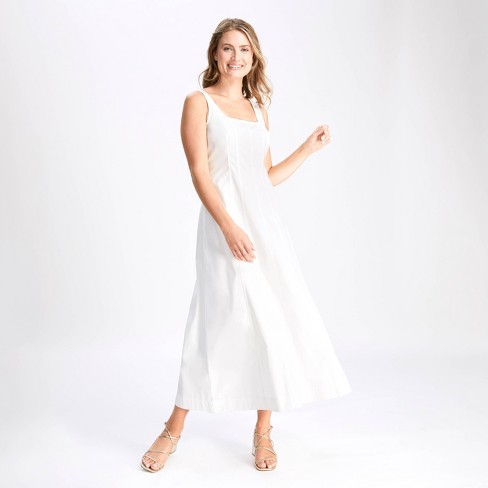 Women's Maxi Ballet Dress - A New Day™ White - image 1 of 3