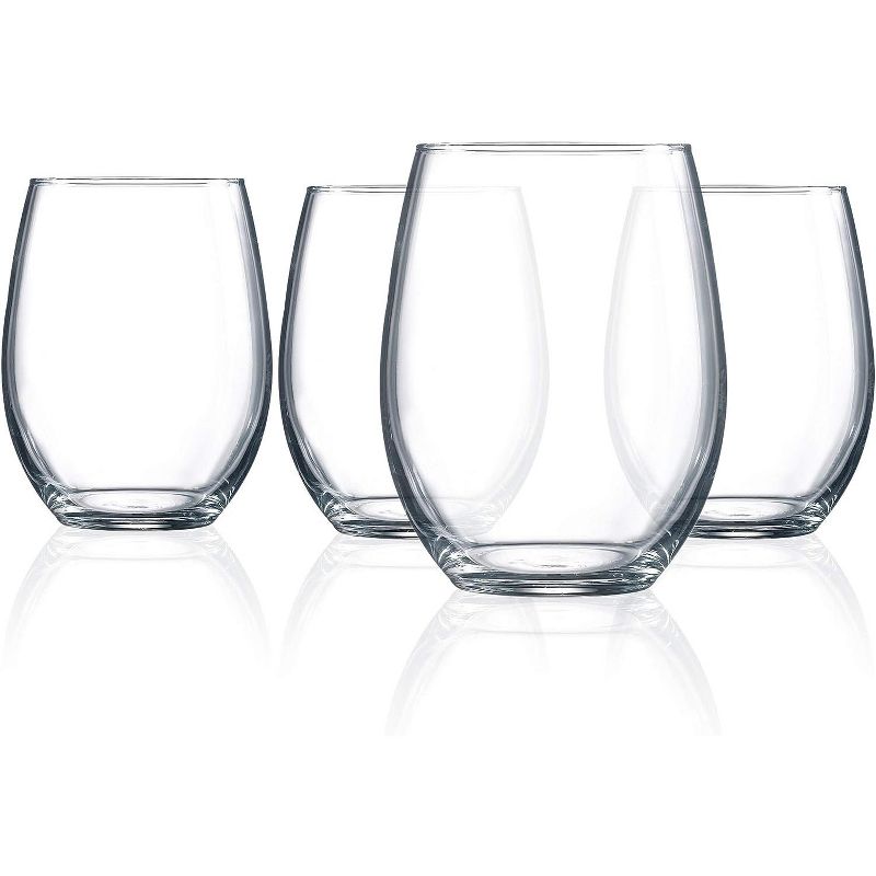 Luminarc Arc International Cachet Stemless Wine Glass, 21 Ounce, Set Of 4, Clear (Pack of 2), 5 of 9