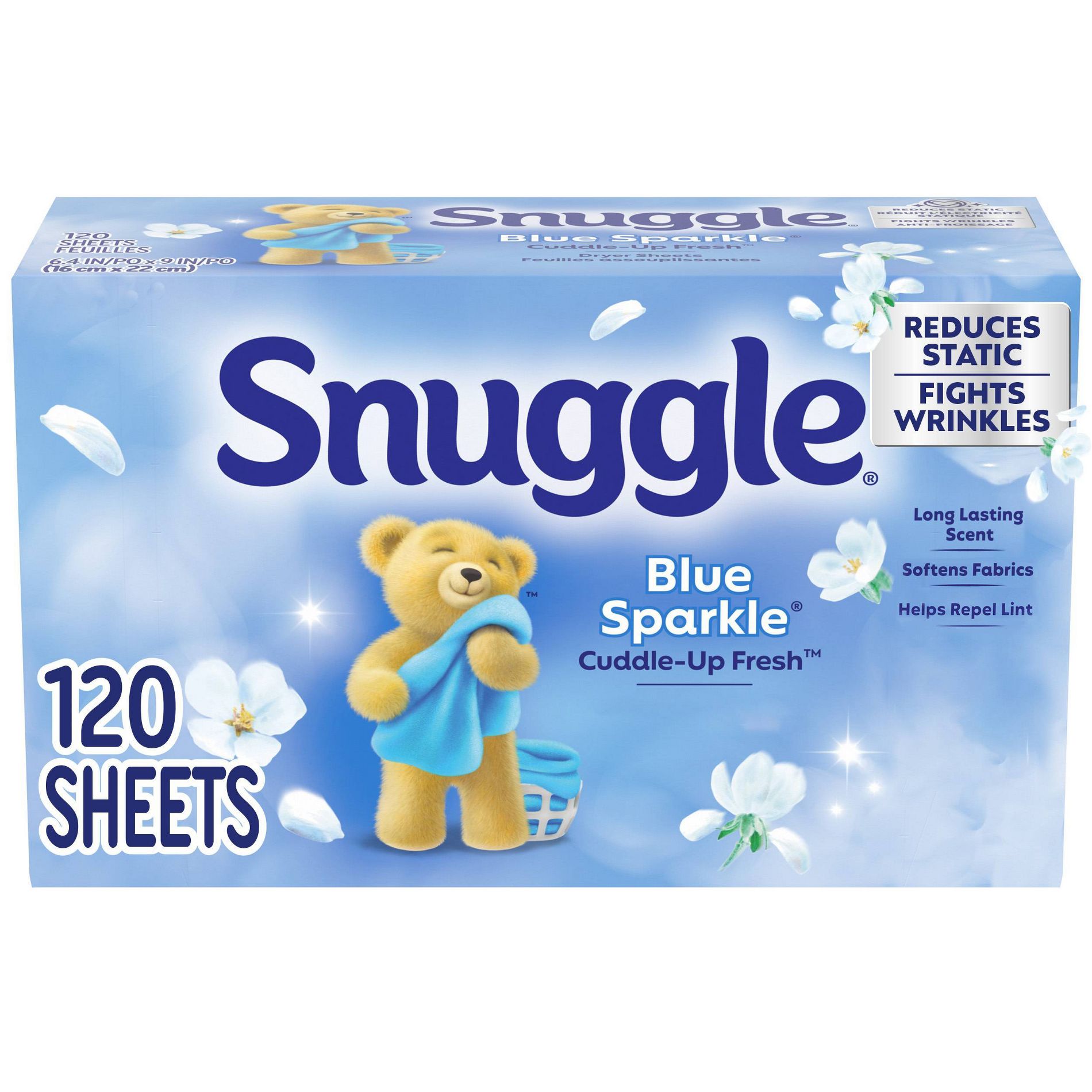 Snuggle Blue Sparkle Fresh Scent Dryer Sheets