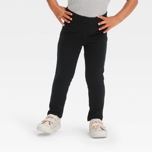 Girls' Mid-rise Pull-on Woven Jeggings - Cat & Jack™ Dark Wash 10 : Target