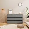 KTMBDW 6 Drawer Double Dresser for Bedroom, Modern Wooden Dresser Chest for Living Room and Entryway - 2 of 3