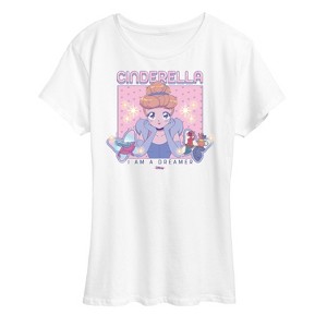Women's - Disney - Cinderella I Am A Dreamer Short Sleeve Graphic T-Shirt - 1 of 4