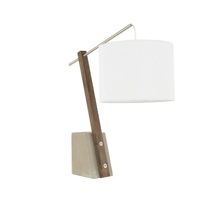 Robyn Table Lamp with Concrete Base and Shade (Includes LED Light Bulb) White - LumiSource