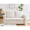 NicBex 62.5" Sofa Bed Loveseat Couch with Pull Out Bed & Adjustable Backrest,Upholstered Sleeper Sofa for Living Room,Bedroom,Office - 3 of 4