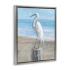 Stupell Industries Egret Coastal Landscape Floating Frame Canvas Art - 2 of 4
