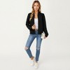 Anna-Kaci Women's Textured Knit Zip Front Jacket with Soft Structured Shape and Ribbed Edges for Polished Everyday Layering - 3 of 4