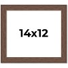 PosterPalooza | 14x12 Wide Barnwood Picture Frame, UV Acrylic, 6 Finishes - Grey, Brown, White, and Black - 2 of 4