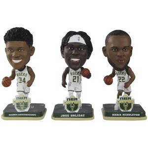 Forever Collectibles Milwaukee Bucks Bucks NBA Championship Mini Bobble 3 Pack - 1 of 1
