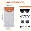 Unique Bargains Felt Soft Portable Storage Scratch-Resistant Eyeglasses Bag 2 Pcs - 2 of 4