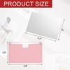 Unique Bargains Stainless Steel Smooth Travel Compact Small Makeup Mirror - 2 of 4