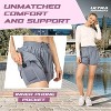 Ultra Performance Gym Shorts Women Pack of 2, Nylon Compression Workout Shorts Women with Liner - 2 of 4