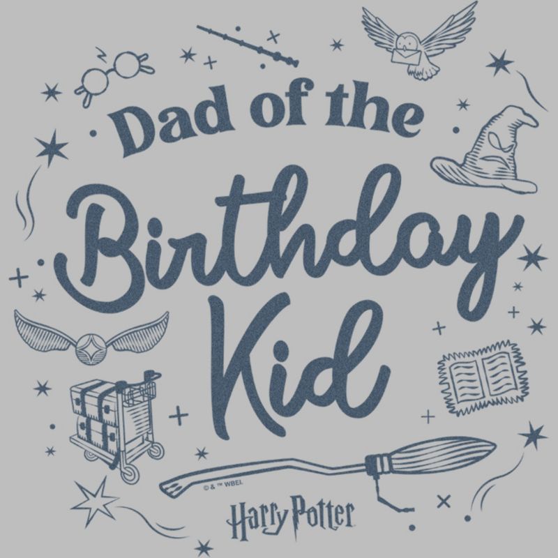 Men's Harry Potter Birthday Kid Dad T-Shirt, 2 of 6