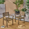 PAGED Set of 2 Patio Dining Chairs,Modern Acacia Wood Outdoor Dining Chairs,22.3 inch Patio Armchair Suitable for Patio,Garden - 2 of 4