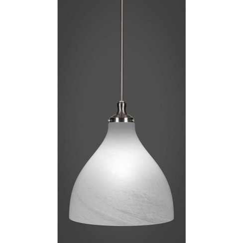 Toltec Lighting Juno 1 - Light Pendant , Brushed Nickel with 16