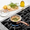 Cuisinart 1qt Matte Black Stainless Steel Sauce pan with cover Blush Bronze Handle: Small Saucepan with Lid, Even-Heating - 3 of 4