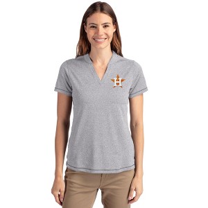 Houston Astros Cutter & Buck Forge Eco Heathered Stretch Womens Blade Top - 1 of 1