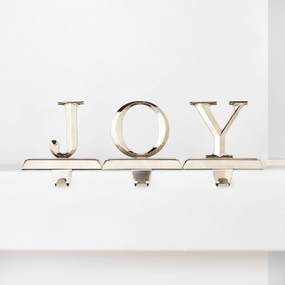 3pk JOY Silver Christmas Stocking Holder - Wondershop™