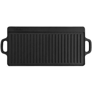 Oster Castaway Pre-Seasoned 18in x 9in Cast Iron Reversible Griddle