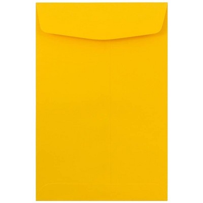 JAM Paper 6 x 9 Open End Catalog Envelopes Sunflower Yellow 212815443D