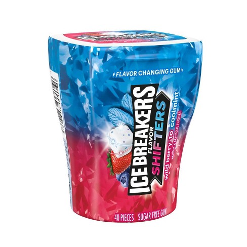 Ice Breakers Ice Cubes Flavor Shifters Wild Berry Coolmint Flavored Gum ...