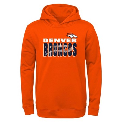 Denver Broncos Youth Heather Gray Short Sleeve Pullover