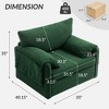 NicBex Swivel Chair Armchair, Modern Single Sofa Lounge Chair, Accent Chair for Living Room, Bedroom - 3 of 4
