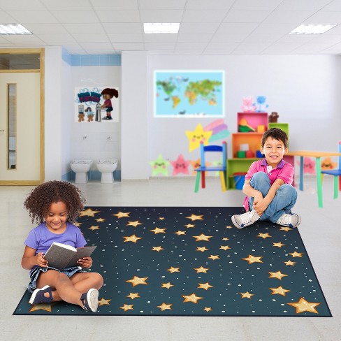 Deerlux 6 Ft. Social Distancing Colorful Kids Classroom Seating Area ...