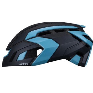 NOW ZAPPI Bike Cycling Helmet - Aerodynamic Bicycle Matte Black/Sky Blue S/M - 1 of 2