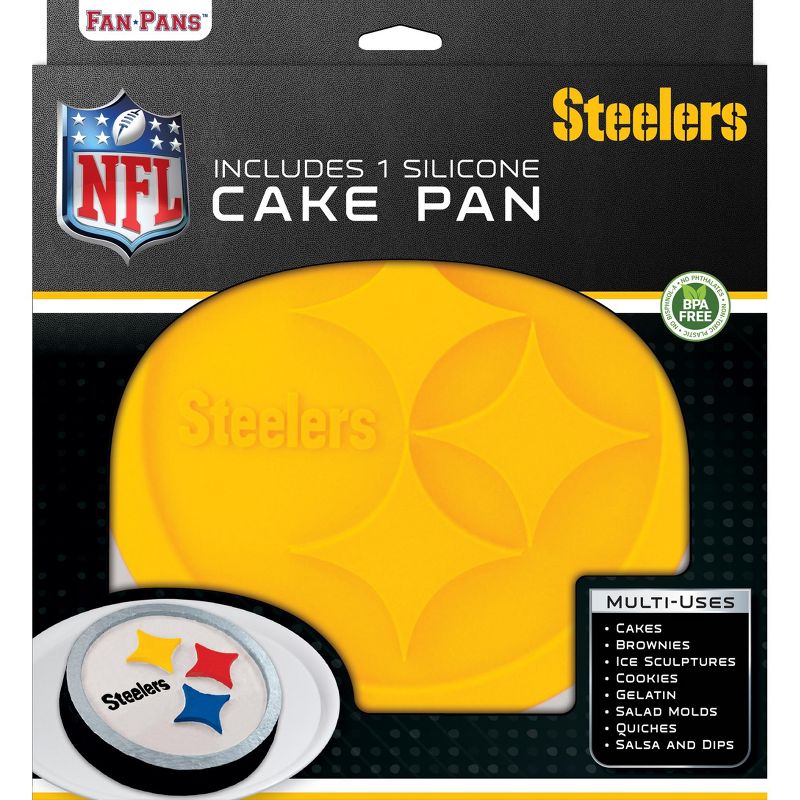 MasterPieces FanPans NFL Pittsburgh Steelers Team Logo Silicone Cake Pan, 2 of 5