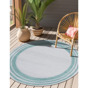Unique Loom  Aruba Outdoor Tanki Area Rug - 1 of 4
