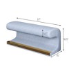 Racxily Entryway Bench Leather Upholstered Ottoman with LED sensor light for living room ,bedroom,end of bed - 4 of 4