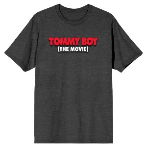 Tommy Boy The Movie Logo Crew Neck Short Sleeve Charcoal Heather Men's T-shirt - 1 of 3